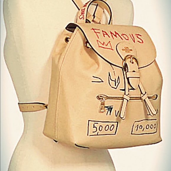 NWT Coach x Jean-Michel Basquiat Kleo C5662 Backpack in Leather Limited … - Picture 1 of 7